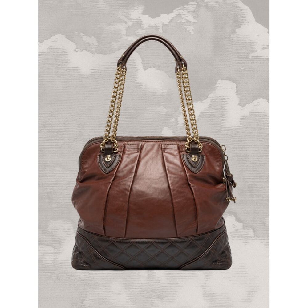 MARC JACOBS Vintage Dash Bag Coco Brown Truffle Quilted Chain Y2K